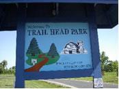 Trail Head Park sign